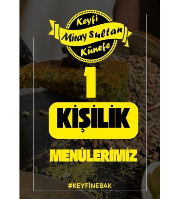 1 kişilik Menü