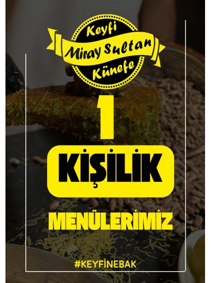 1 kişilik Menü