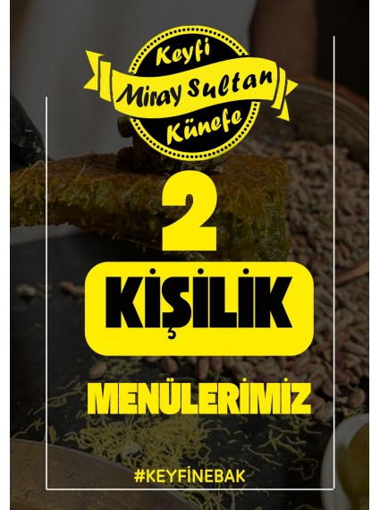 2 kişilik Menü